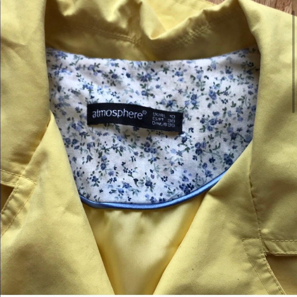 Soft Pastel Yellow Peacoat - Picture 2 of 8